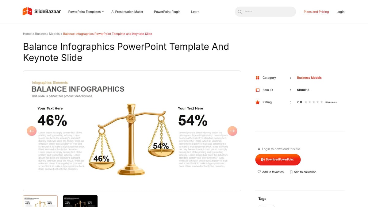 9 Stunning Powerpoint Templates Aesthetic Picks for 2026 - Balance PowerPoint Template by Slidebazaar