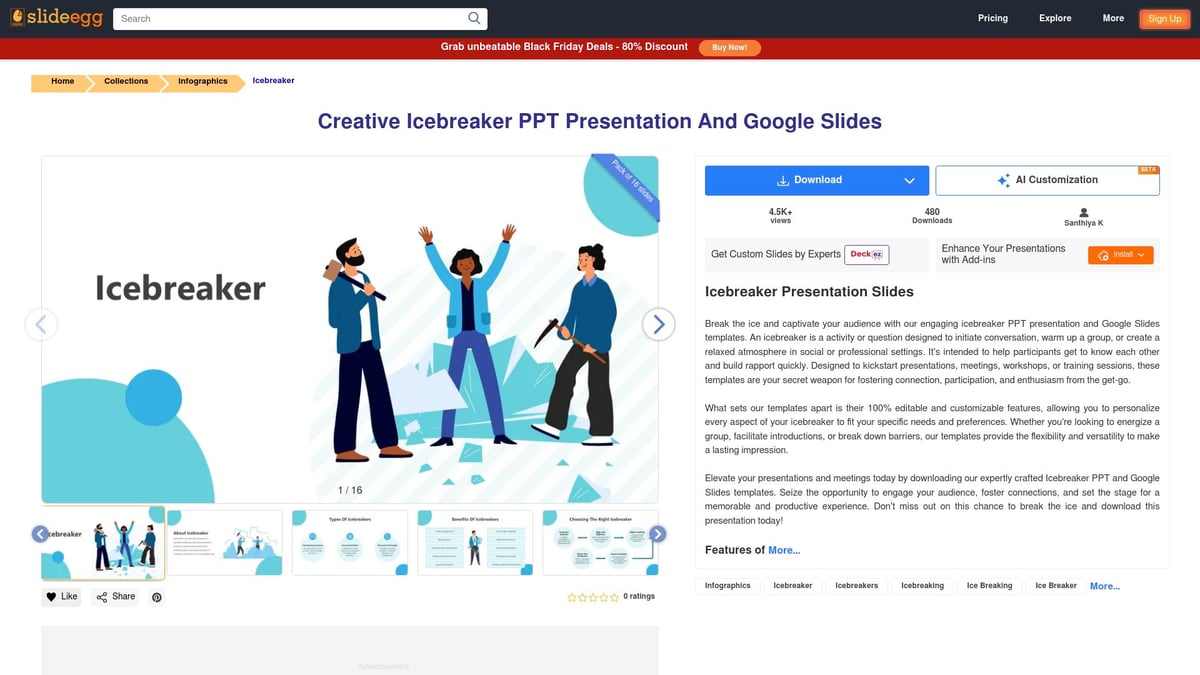 8 Stunning Infographics PPT Templates for 2026 Presentations - Creative Icebreaker PPT by SlideEgg