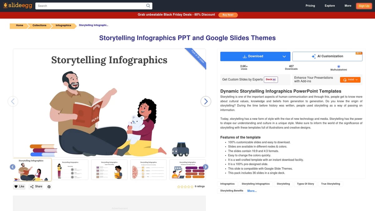 8 Stunning Infographics PPT Templates for 2026 Presentations - Storytelling Infographics PPT by SlideEgg