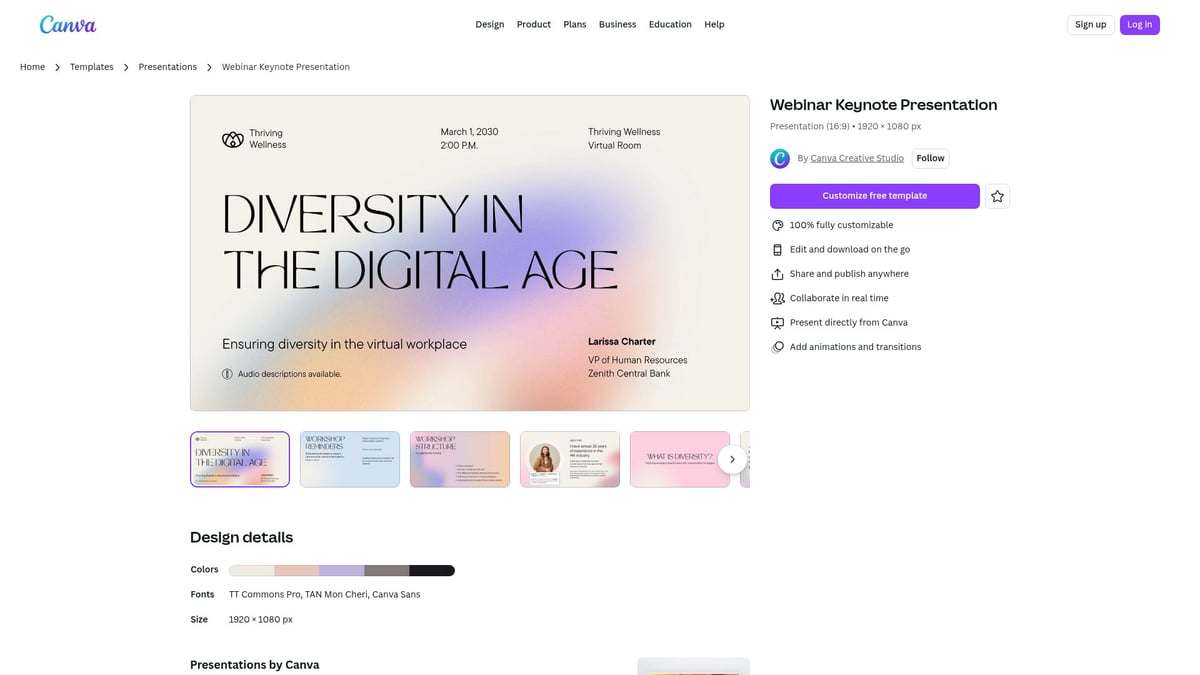 8 Stunning Template Keynote Designs to Elevate Your 2026 Presentations - Webinar Keynote Presentation