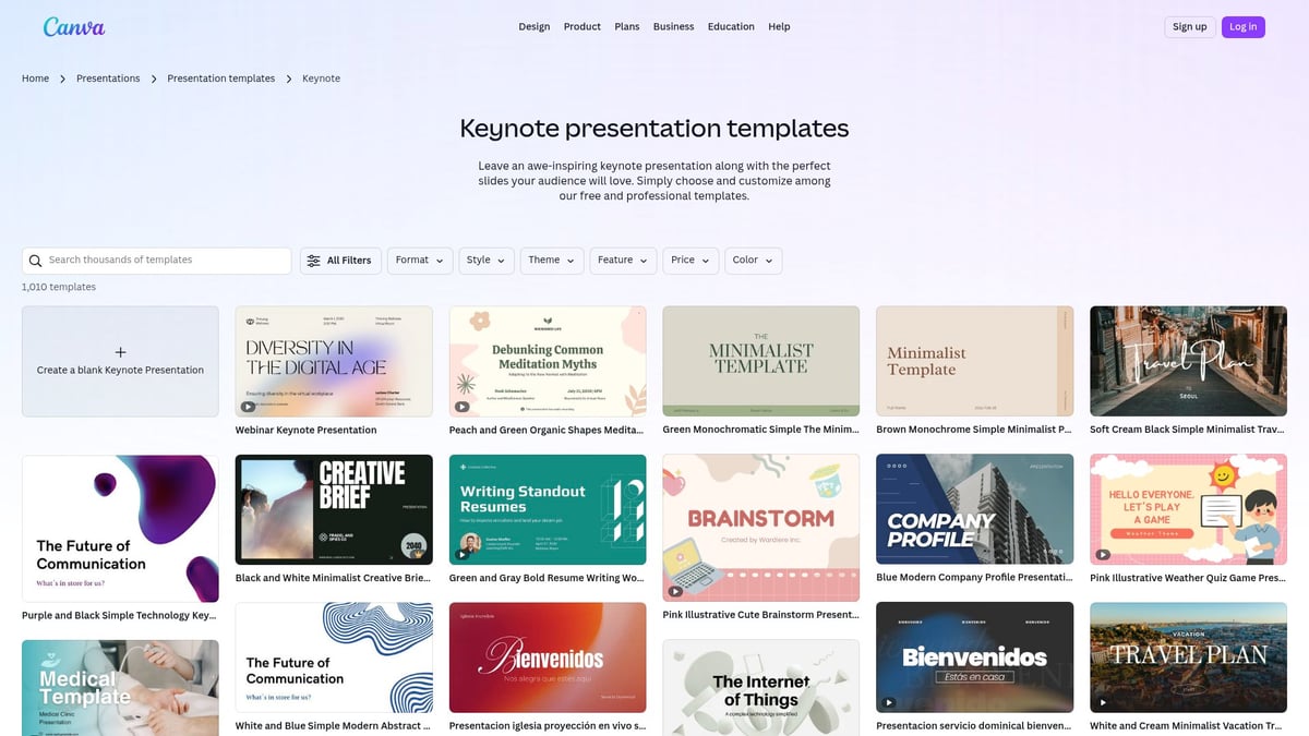 8 Stunning Template Keynote Designs to Elevate Your 2026 Presentations - Canva Keynote Presentation Templates