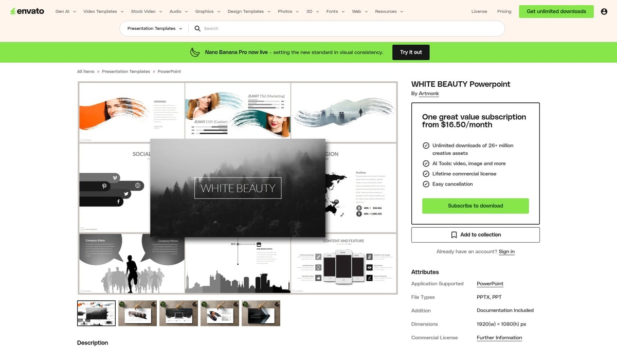 10 Attractive PowerPoint Templates to Elevate Your Slides 2026 - WHITE BEAUTY PowerPoint Template