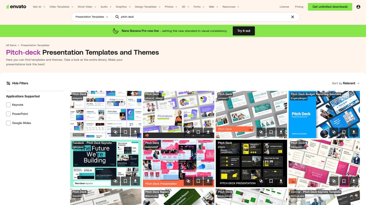 9 Essential Powerpoint Slide Deck Templates for 2026 Success - Envato Elements Pitch Deck Templates