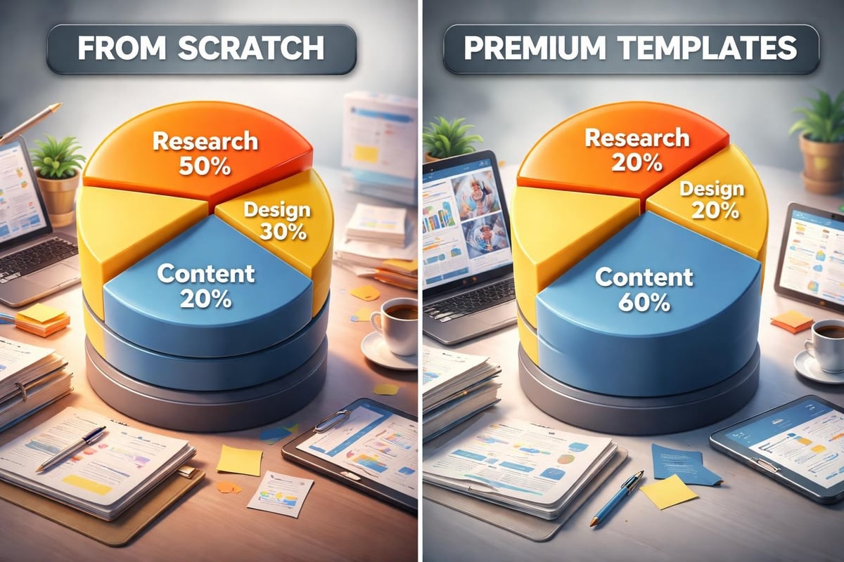 Premium template time savings analysis