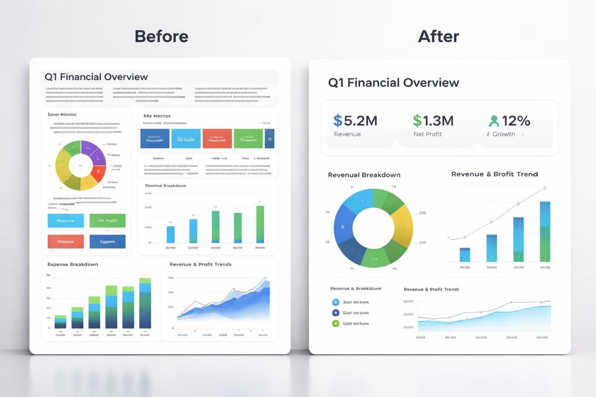 Slide design comparison