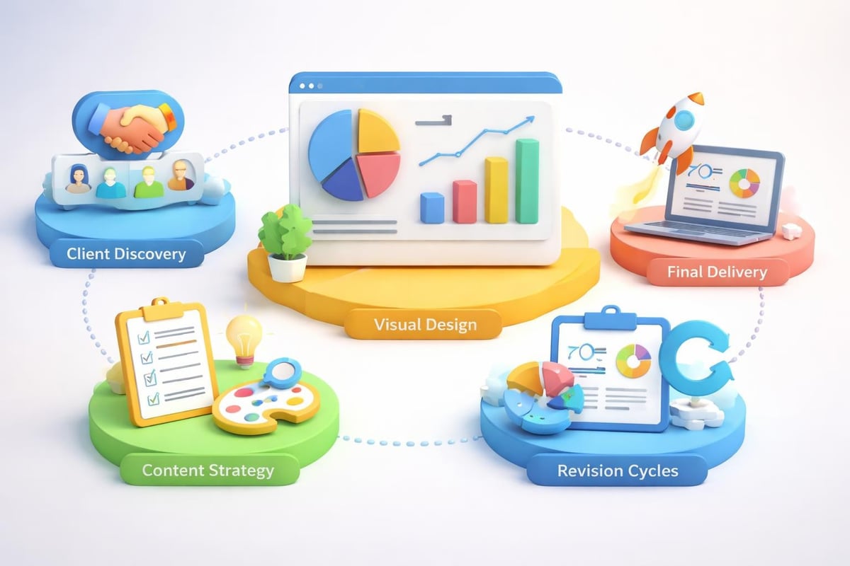 Presentation design workflow stages