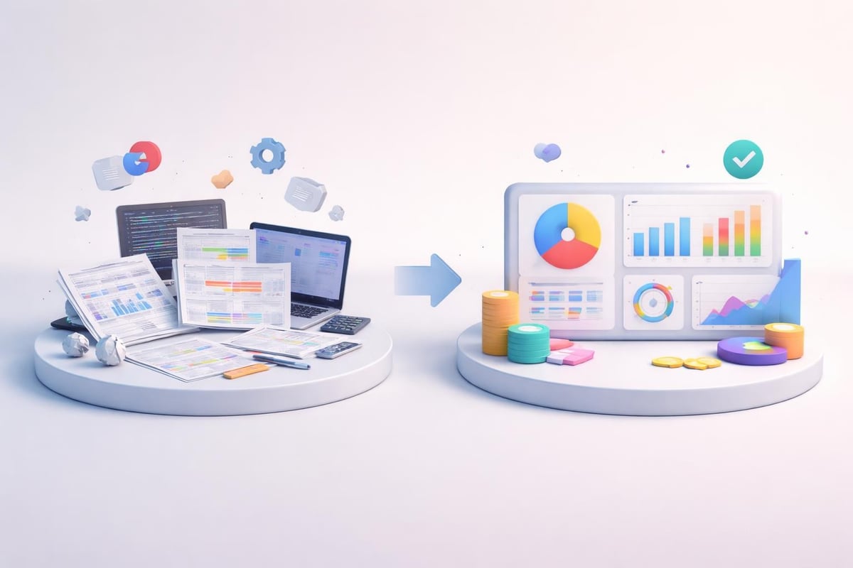 Financial data visualization transformation