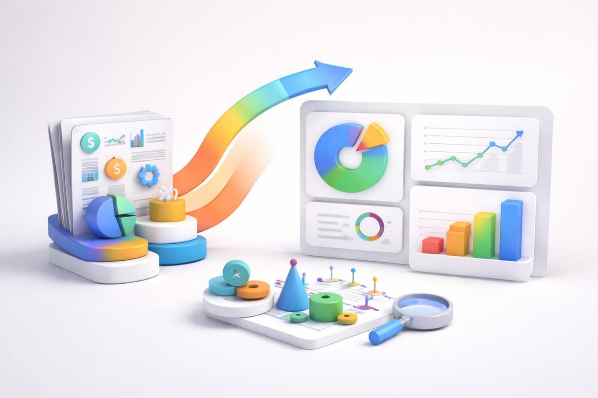 Designer transforming complex financial data