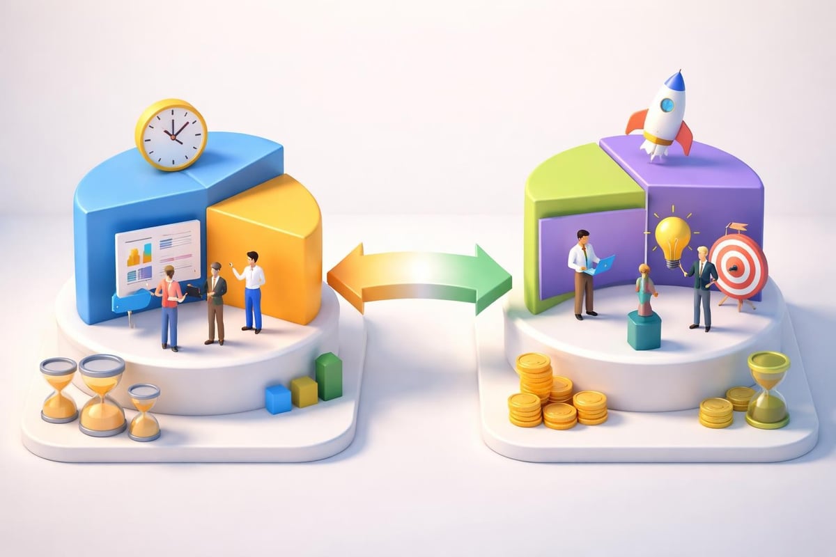 Time allocation comparison