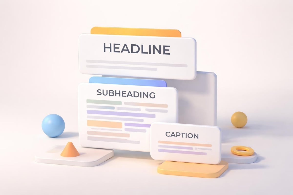 Typography hierarchy system