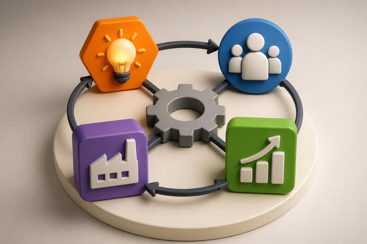 Business model visualization components