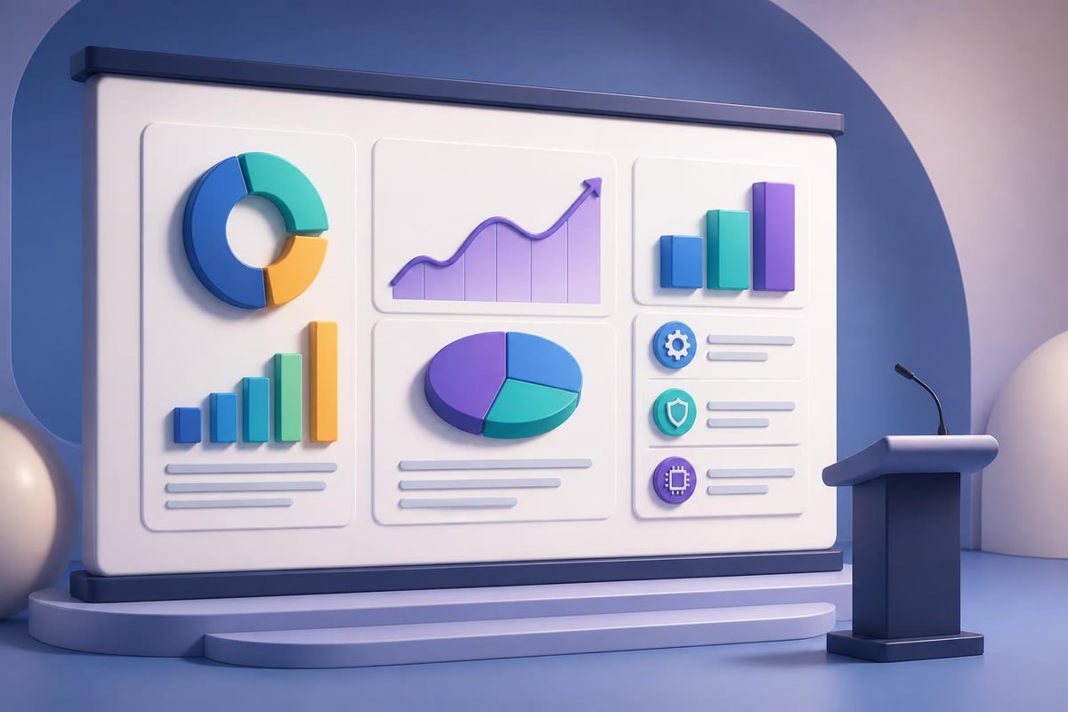 Data visualization in conference templates