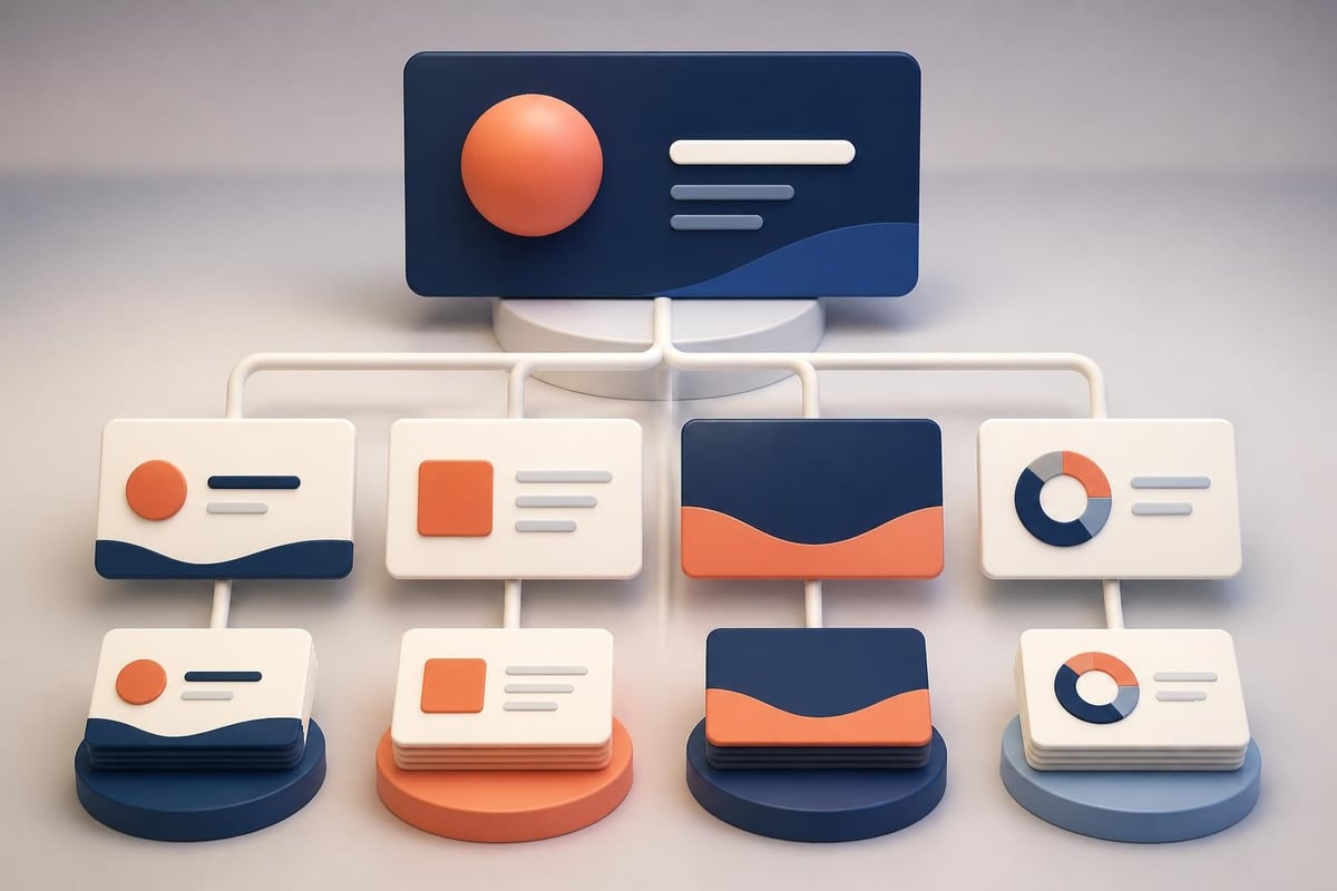 PowerPoint template component structure