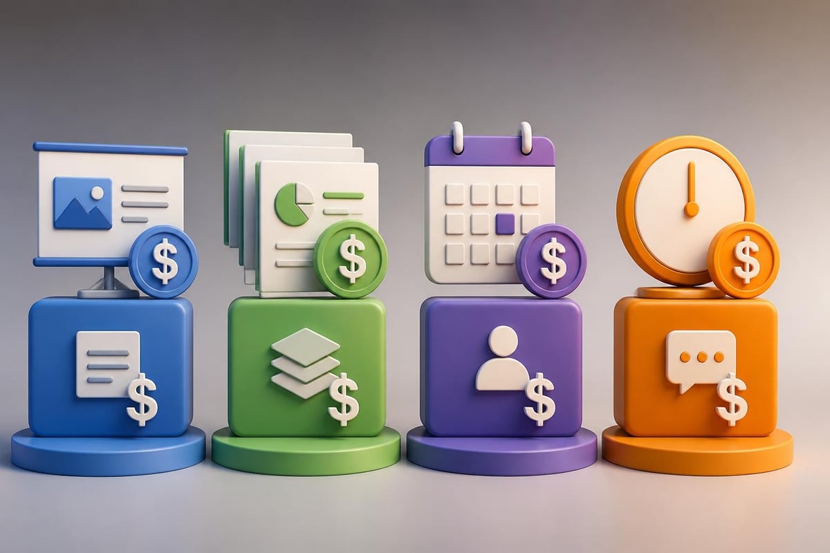 Presentation design business pricing models