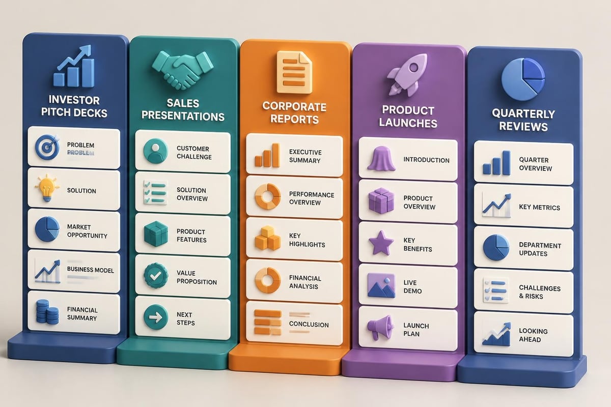 PowerPoint sample categories