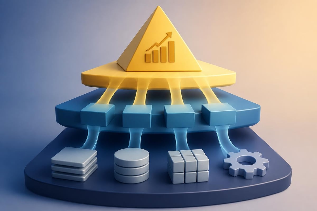 Technology presentation information hierarchy