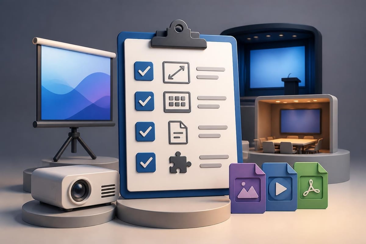 Conference presentation technical requirements
