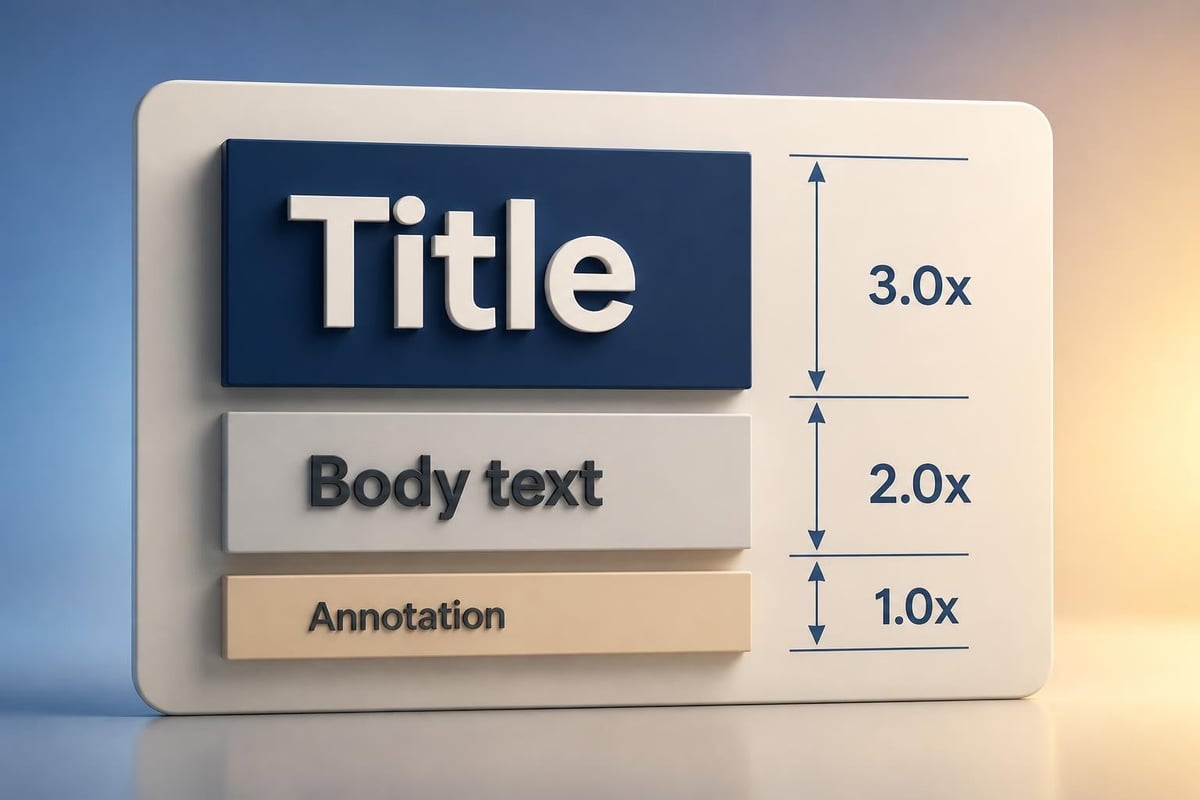Consulting slide typography standards