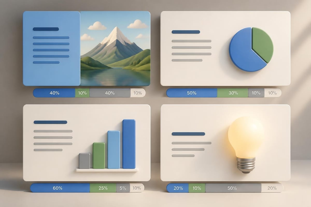 Content balance in presentations