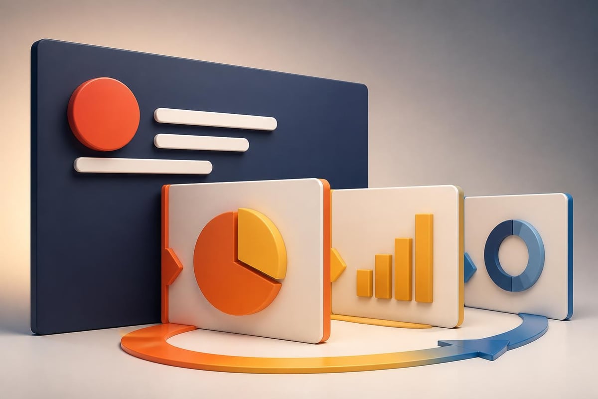 Visual hierarchy in pitch deck design