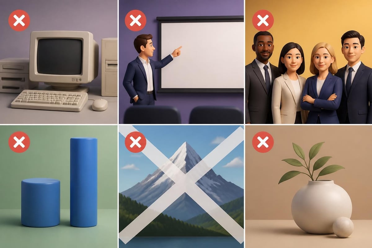 Stock photo cliches