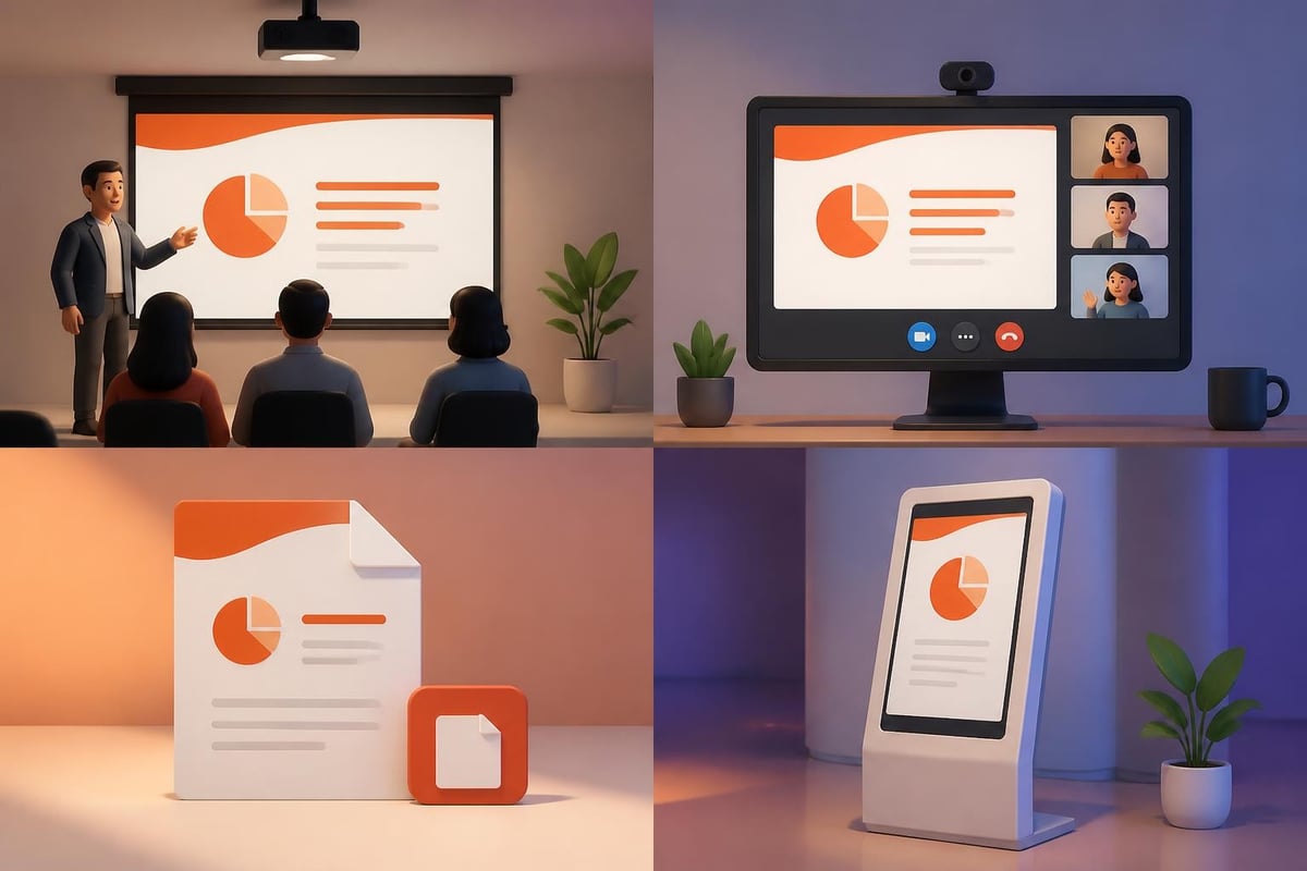 Presentation delivery formats