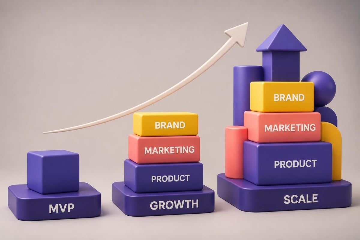 Startup growth stages and design needs