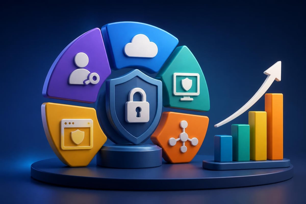 Cybersecurity market segments and investment flows