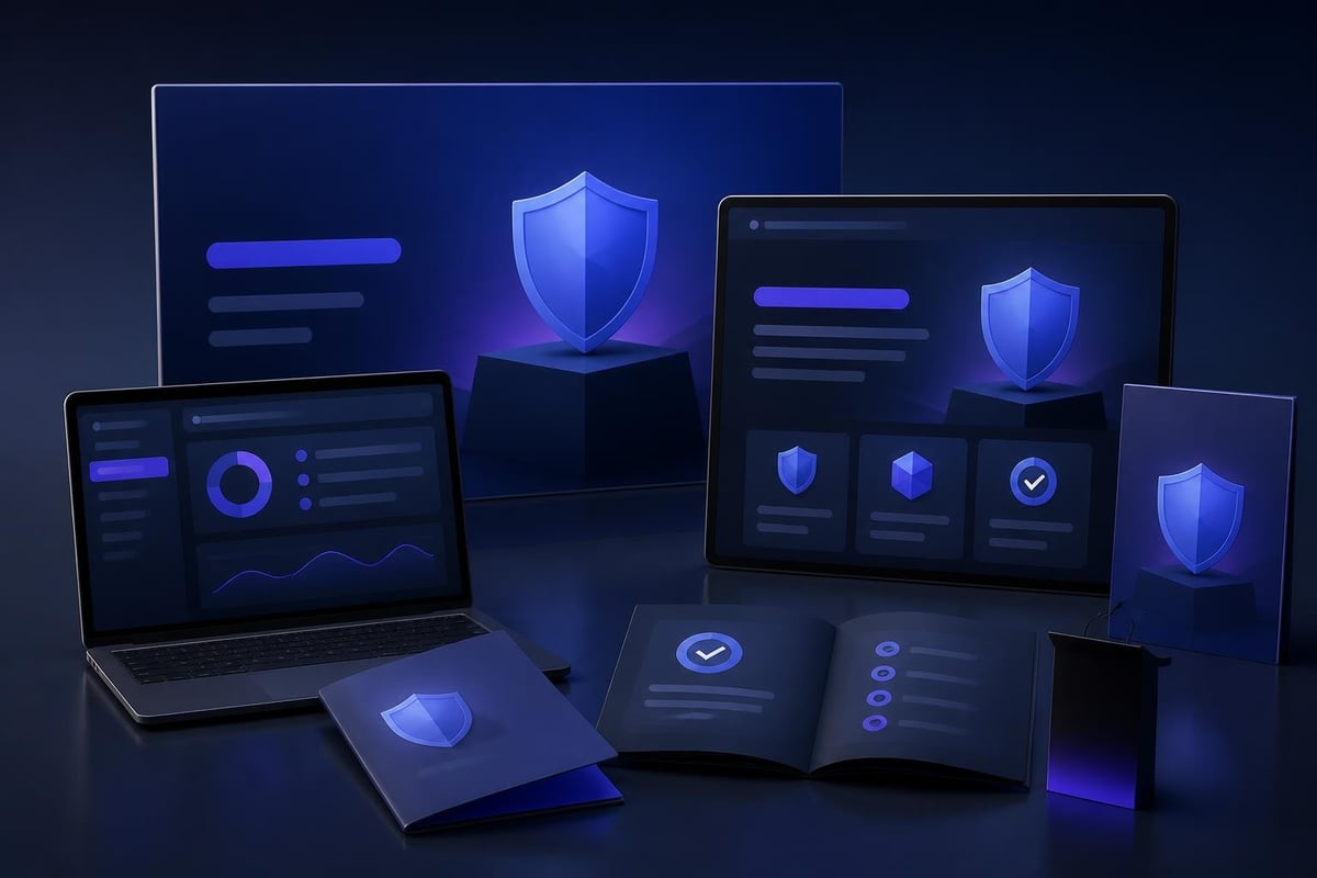 Cybersecurity brand touchpoints