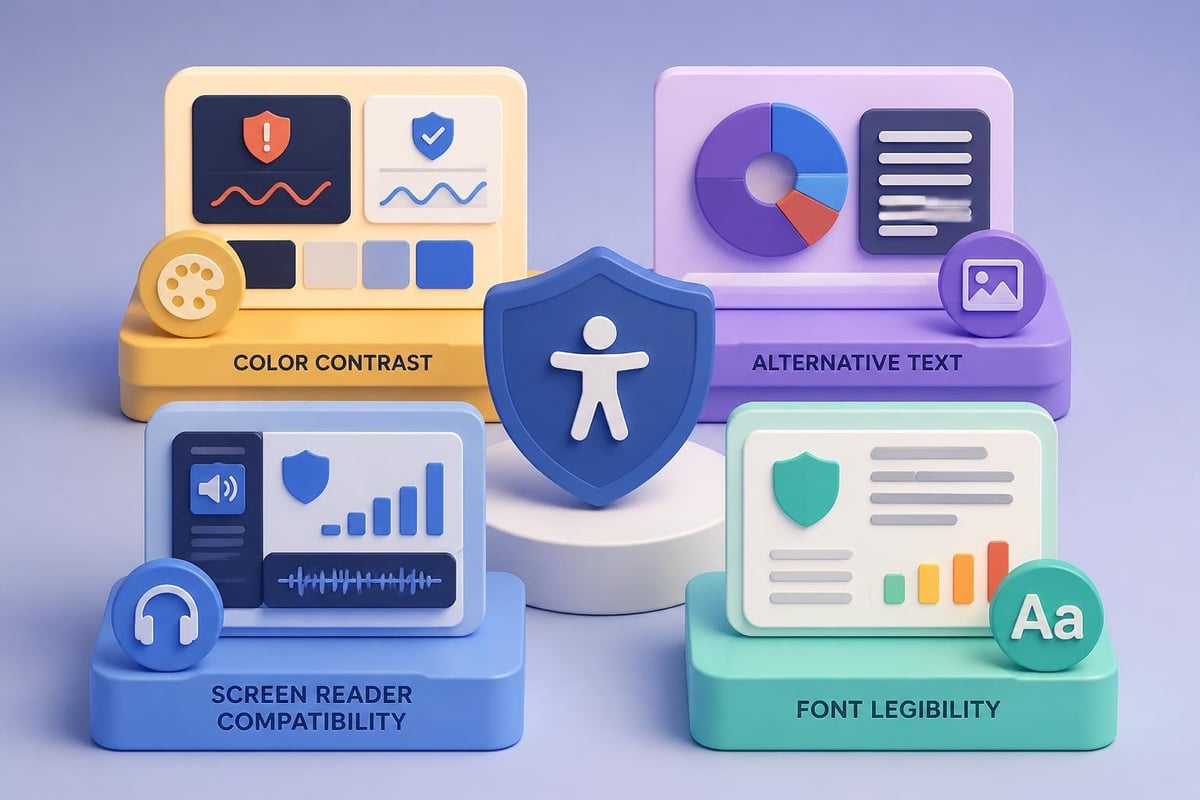 Accessible security presentation checklist