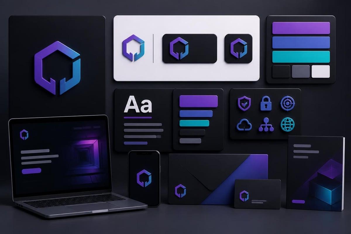 Cybersecurity visual identity components