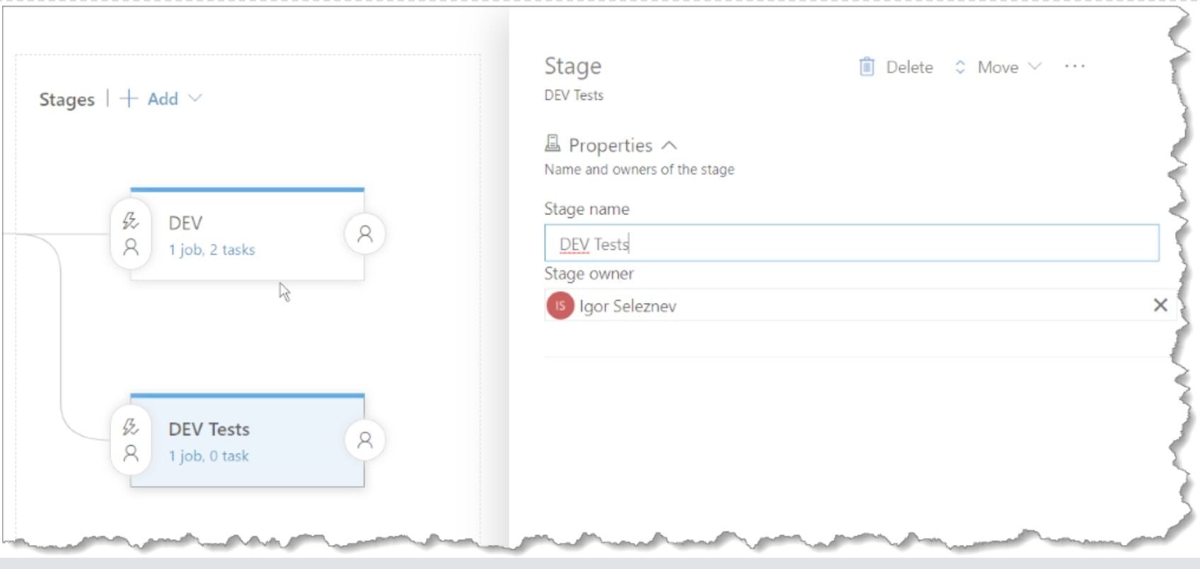 Screenshot of Azure DevOps platform.