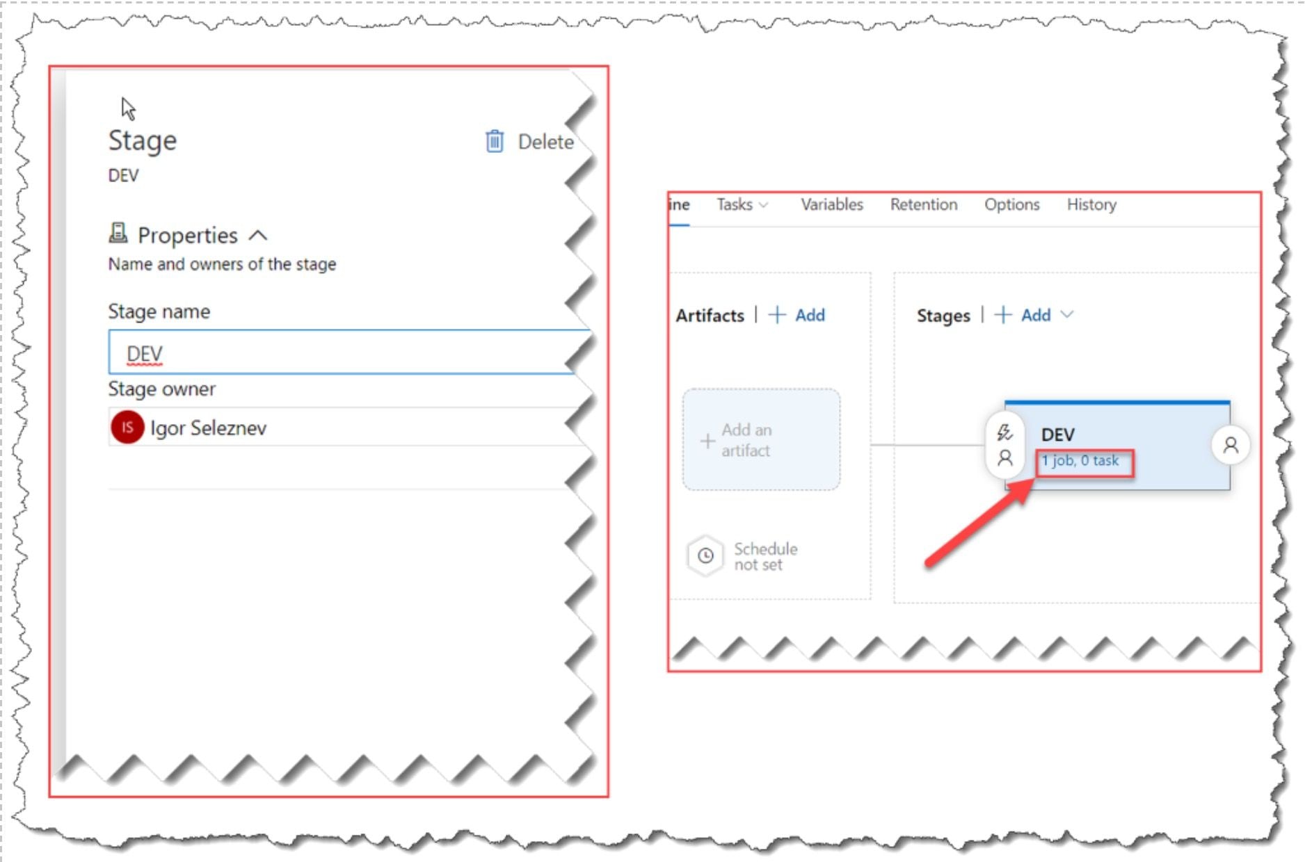 Screenshot of Azure DevOps platform.