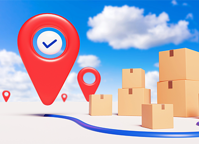 Distributed fulfillment with GPS pins and cartons