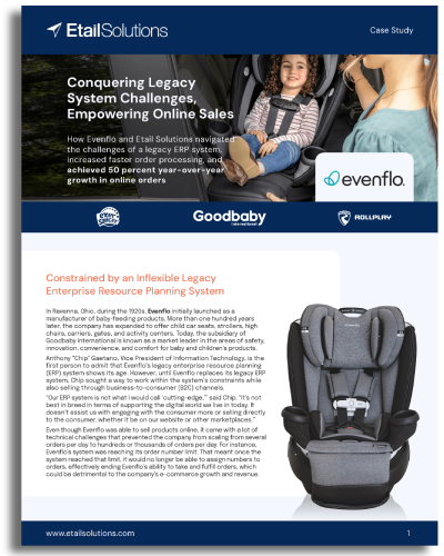Evenflo ecommerce integration case study