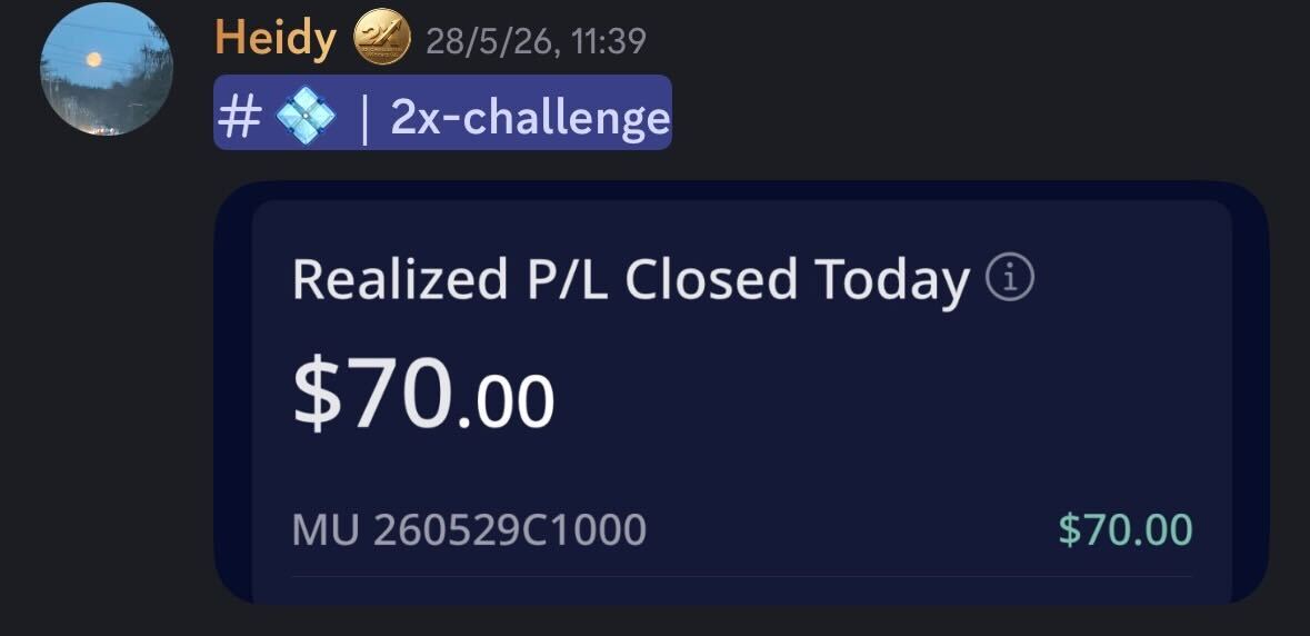 Testimonio real de un alumno de TradersHub (captura de Discord)