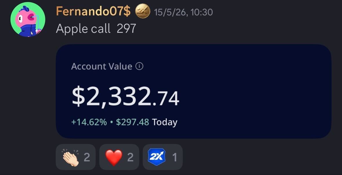Testimonio real de un alumno de TradersHub (captura de Discord)