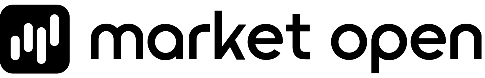 Logotipo de MarketOpen en negro