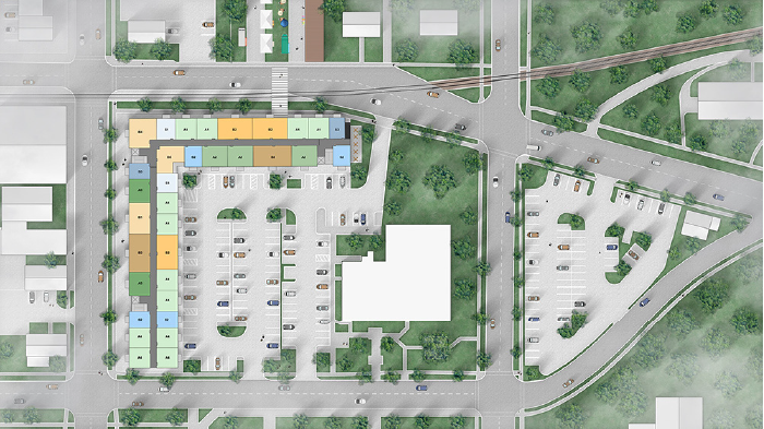 Multi-Family Site Plan by Motif Architects