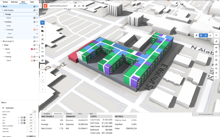 TestFit Site Model by Prince Property Group