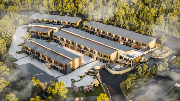Aerial View Rendering by Motif Architects