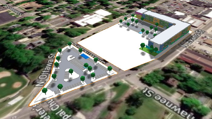 Aerial View Site Plan by Motif Architects
