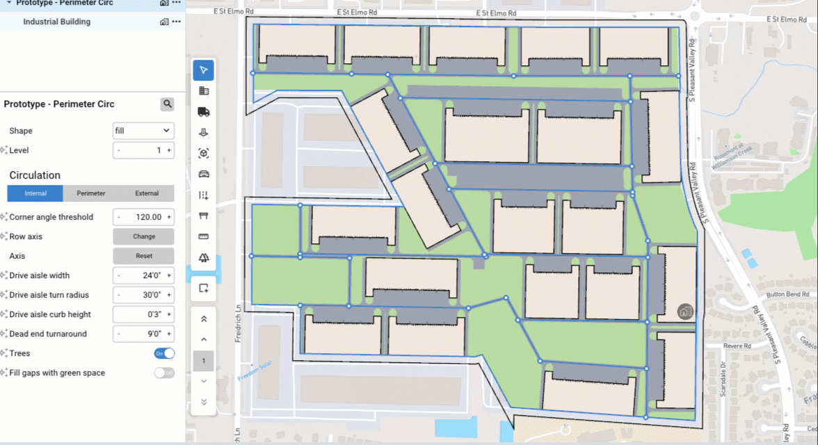 3 circulation types for industrial sites