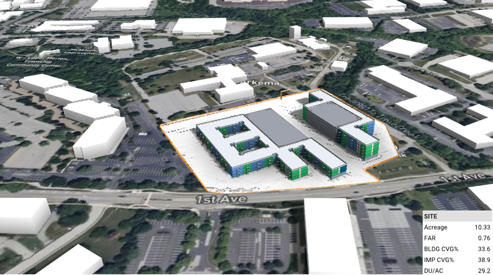 multi-family housing with 30du/acre