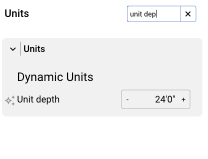 Search for a parameter in TestFit