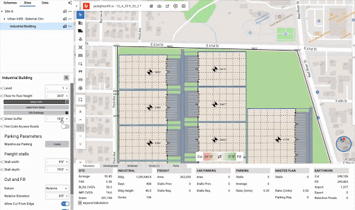Set fire road hose distance to meet fire safety