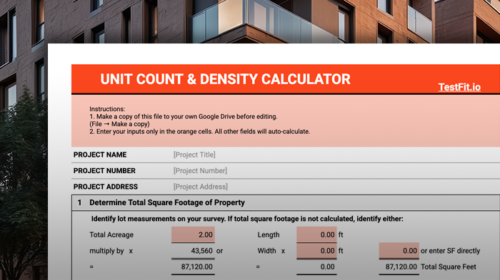 Free Unit Count & Density Calculator