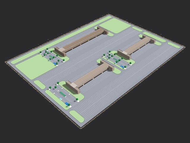 LTL Service Center, Mixed Sizes, Truck Loop