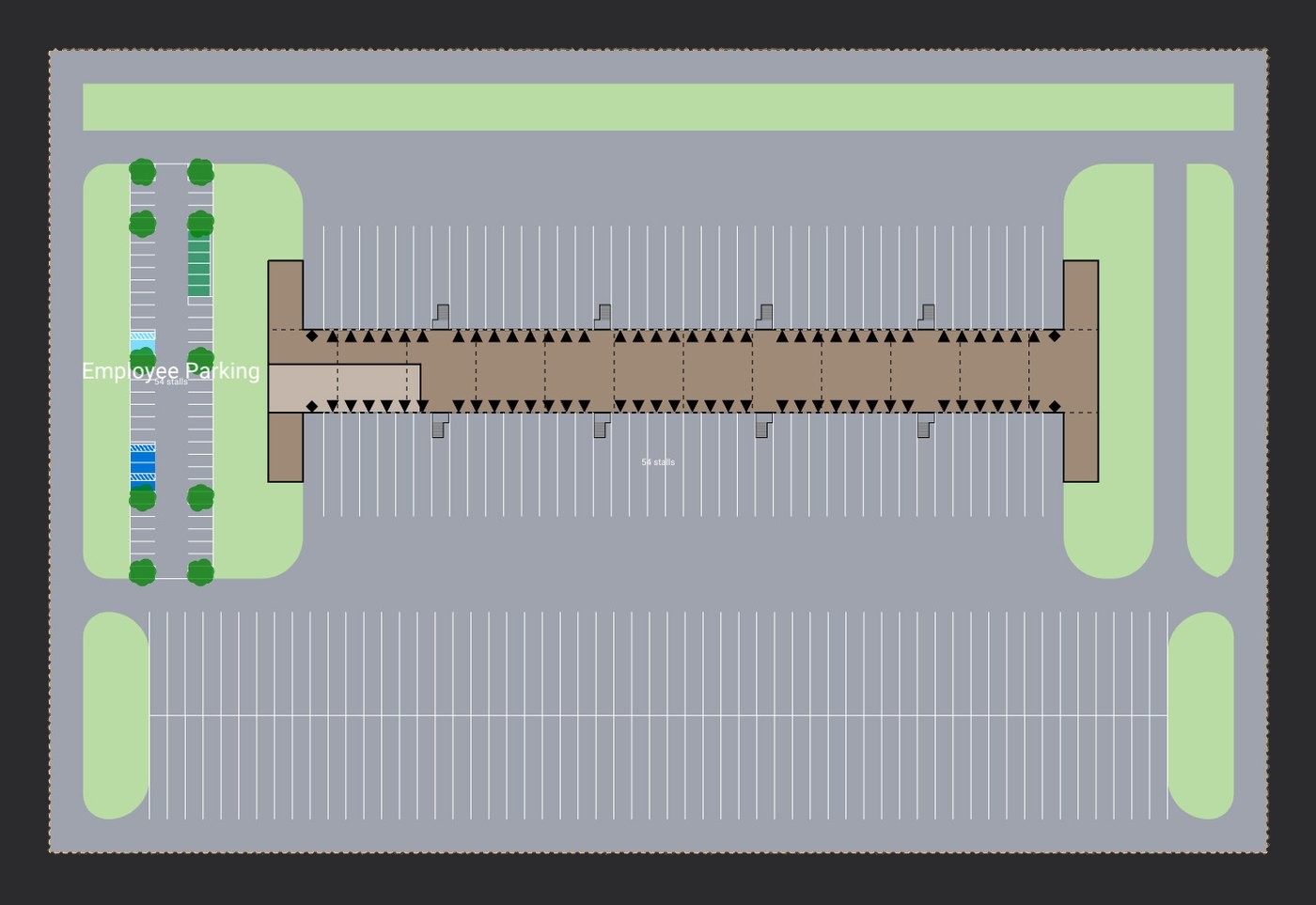 LTL Service Center - Single - Perimeter Loop