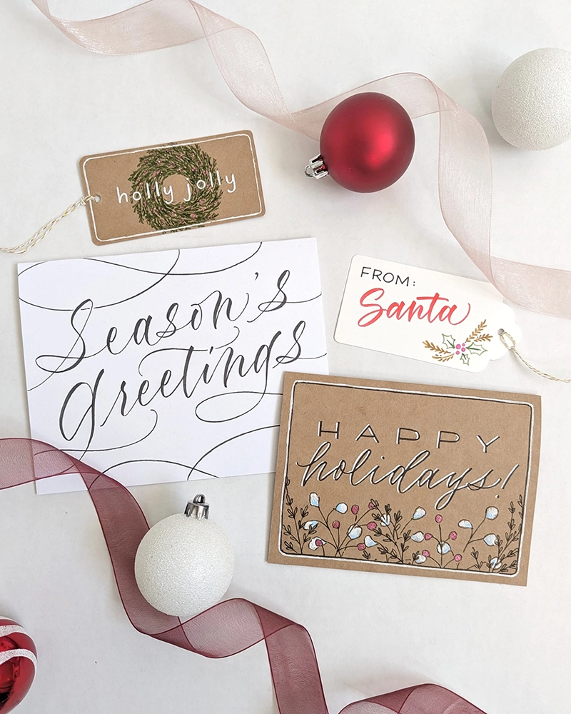 Hand Lettered Holiday Cards with Erica Pinto
